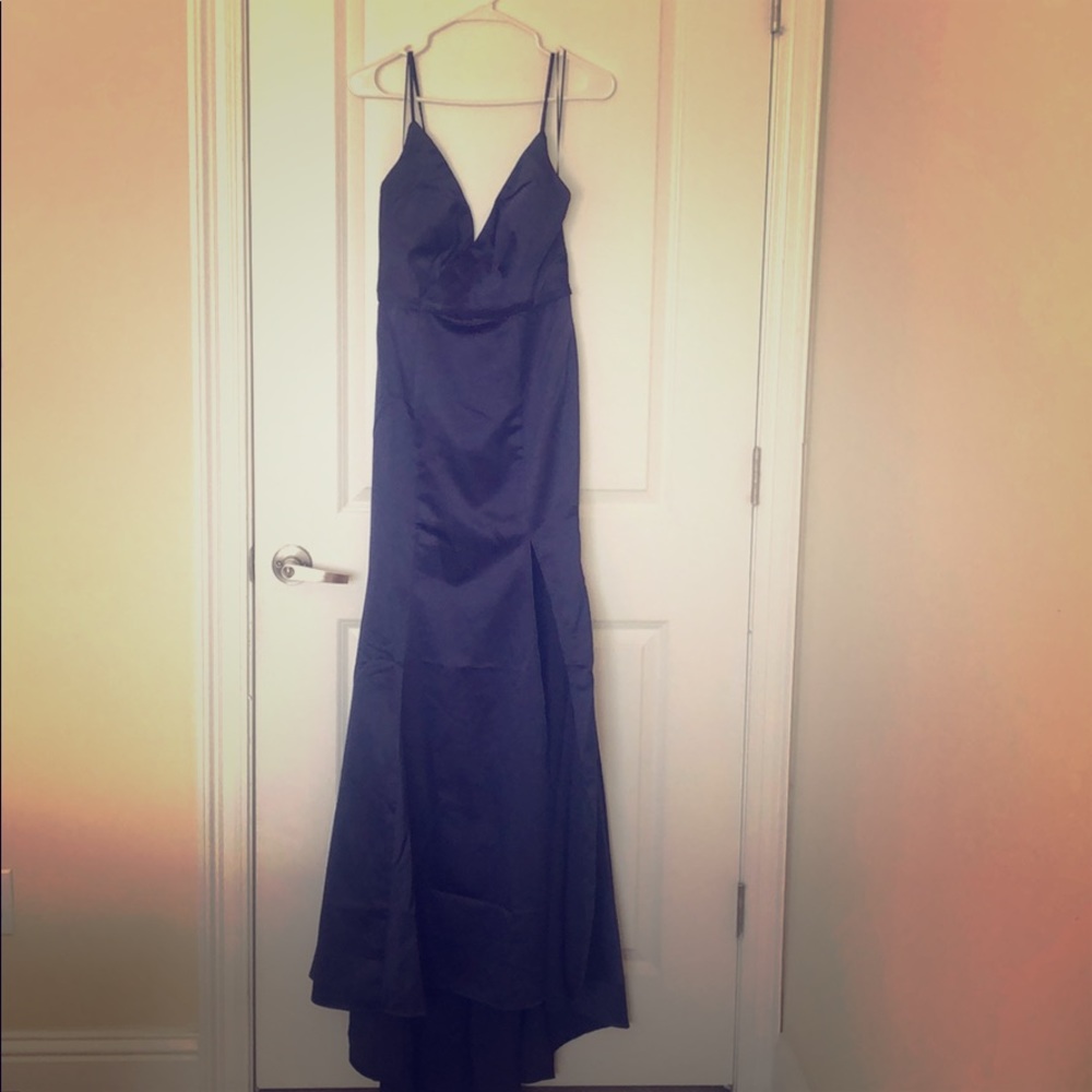 Long Dark Purple Gown/Dress, size M